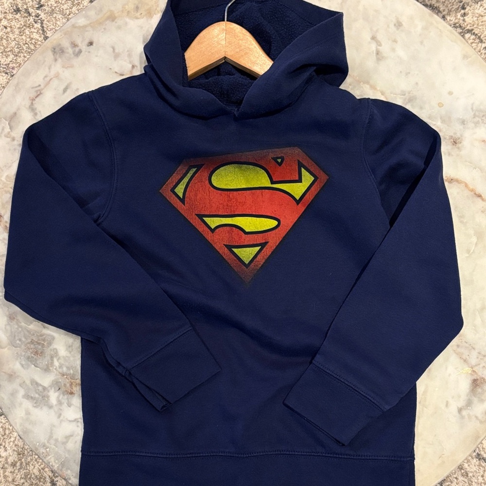 DC Comics Superman Kids Hoodie - Dark Blue